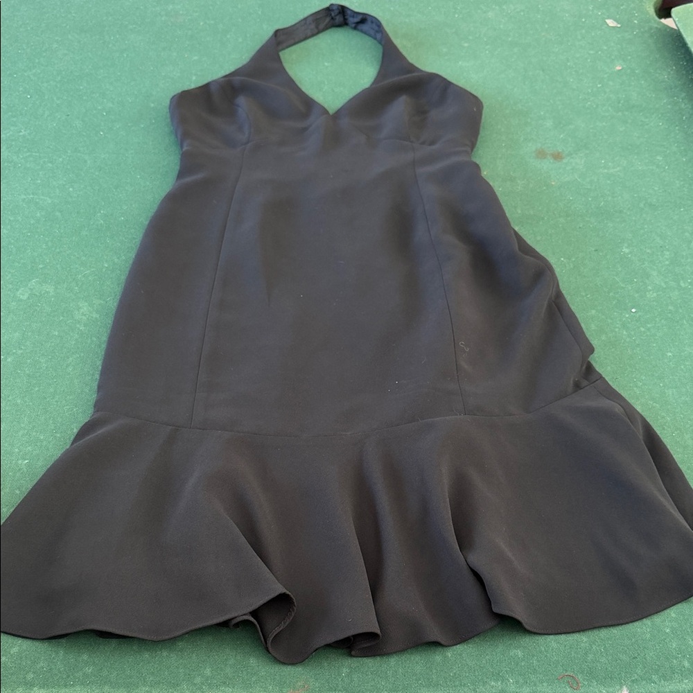 Chaps Black Backless Halter Dress.  CAJA. #‎ 1. C